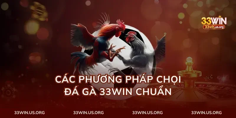 Các phương pháp chọi đá gà 33win chuẩn