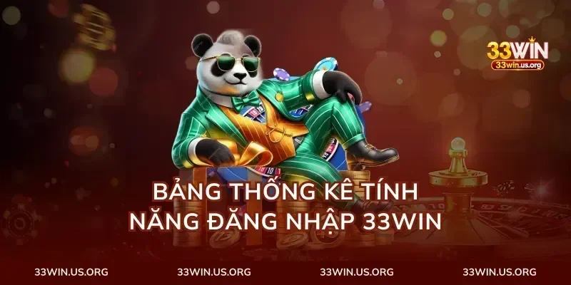 Bảng Thống Kê Tính Năng Đăng Nhập 33Win